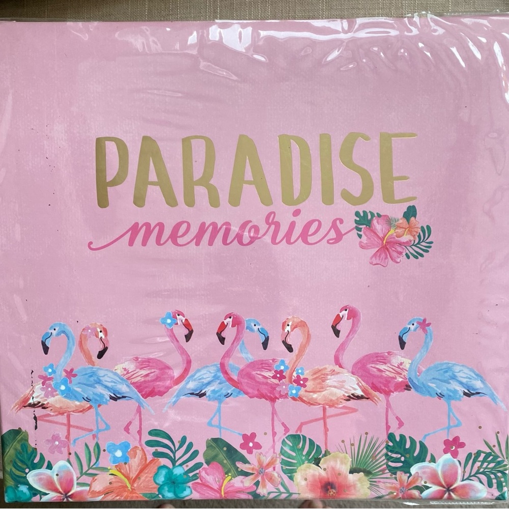 12x12 Scrapbook Flamingo